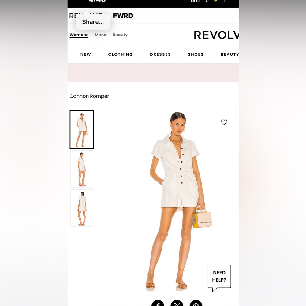 Show Me Your MuMu White Cannon Romper